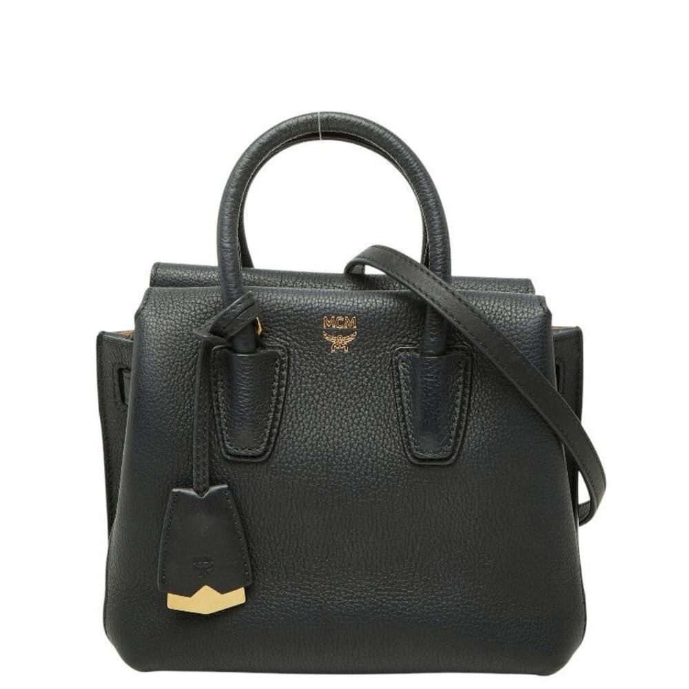 MCM Leather Handbag Black